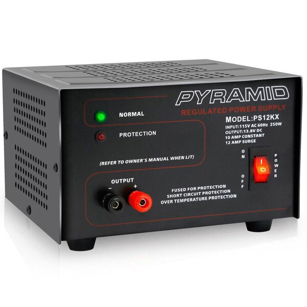 Main product image for Pyramid PS12KX 10 Amp Power Supply 13.8 VDC 10A 120-535
